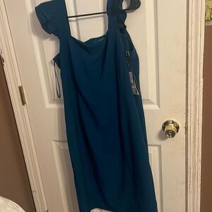 Donna Ricco New York Square Neck Ruffle Sleeved Dress NWT Size 10